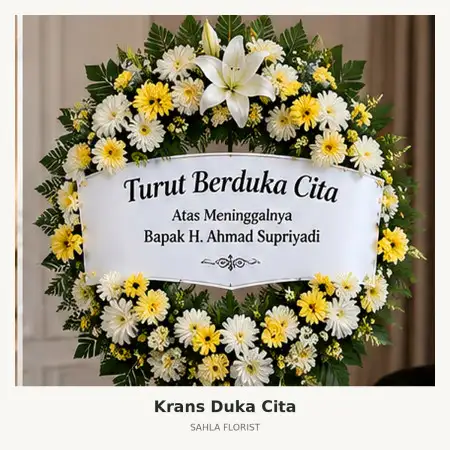 Krans Bunga Duka Lima Puluh Kota