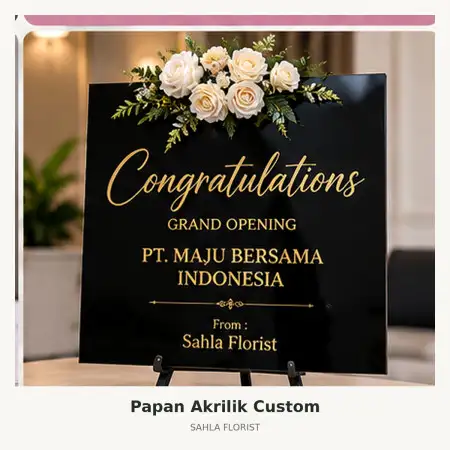 Papan Bunga Akrilik Lima Puluh Kota